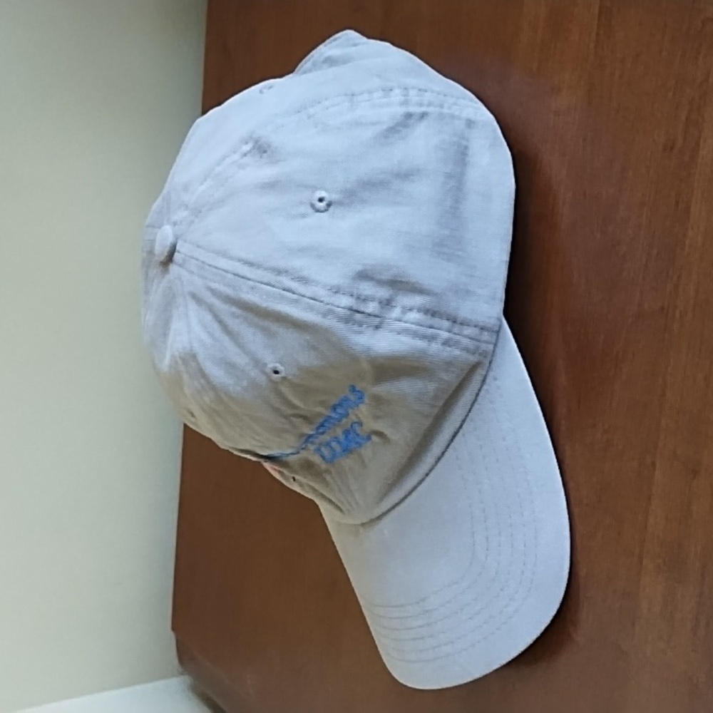 Harriton Ballcap Clemmons United Methodist Church Baseball Fishing Tan Red Blue - Picture 3 of 11